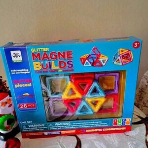 Glitter Magne Builds by Bee Happy Bee Smart 26 pcs